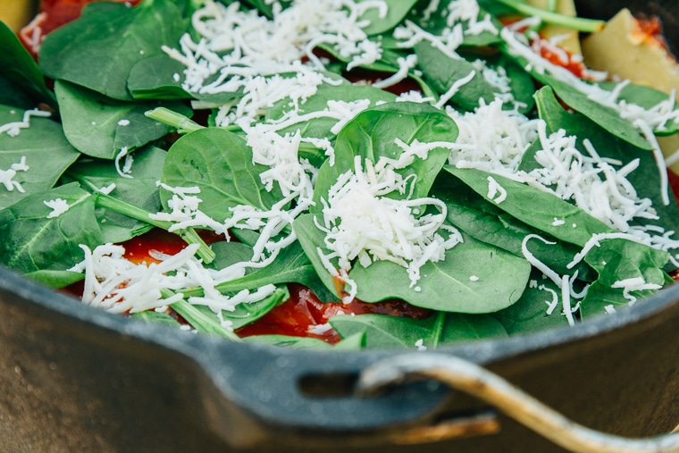 Dutch Oven Campfire Lasagna Fresh Off The Grid