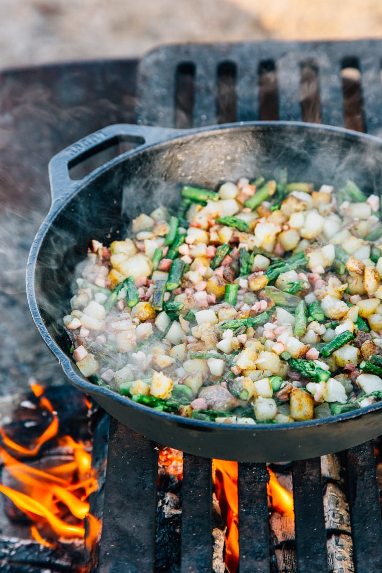 Asparagus Pancetta Skillet Hash Fresh Off the Grid