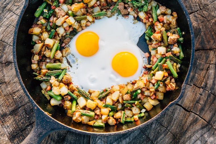 Asparagus Pancetta Skillet Hash Fresh Off the Grid
